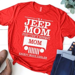 Jeep Mom Red T-Shirt